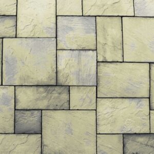 Barford Patio Kit Weathered Buff 7.61m2