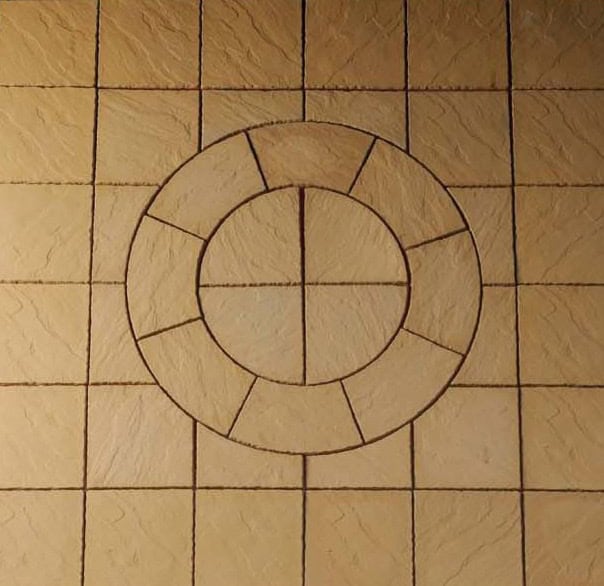 Ashwell Circle Honey Brown 2.7 X 2.7m 7.29m2