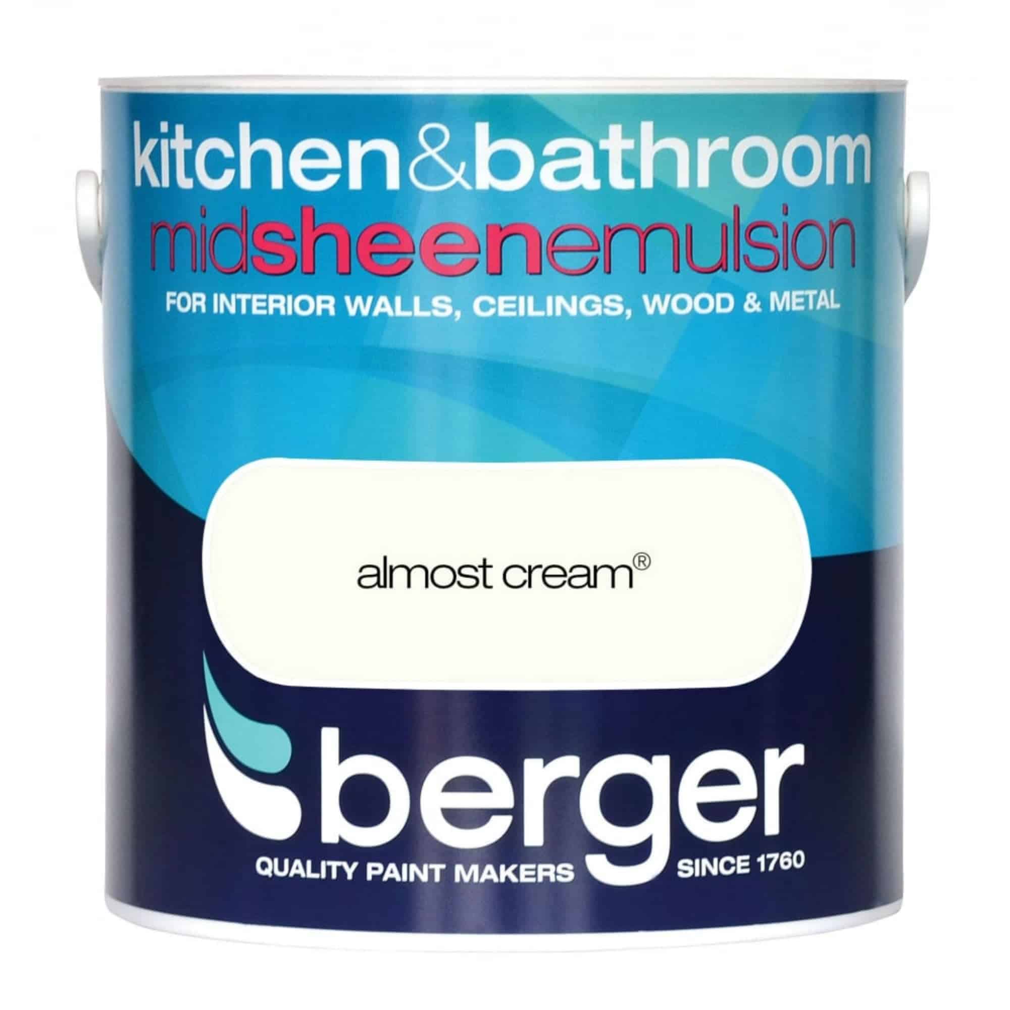Berger Kitchen And Bathroom Almost Cream 2.5L