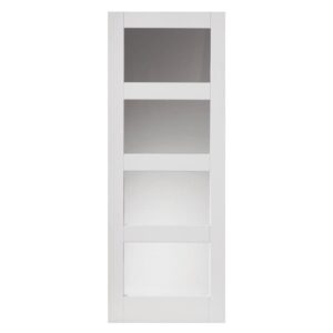 JB Kind Cayman White Glazed Internal Door