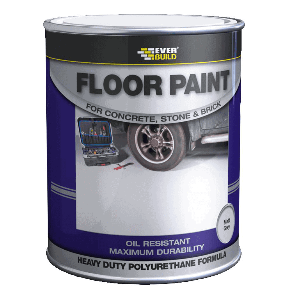 Everbuild Floor Paint Matt Grey 5L