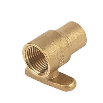 End Feed Wallplate Coupler 15mm X 1/2"