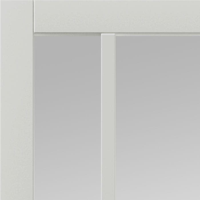 JB Kind City White Clear Glazed Internal Door - Image 4