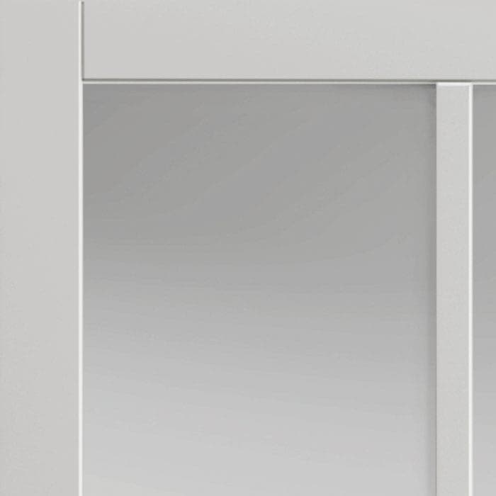 JB Kind Civic White Clear Glazed Internal Door - Image 4