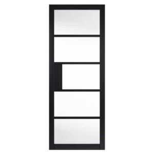 JB Kind Metro Black Clear Glass Internal Door