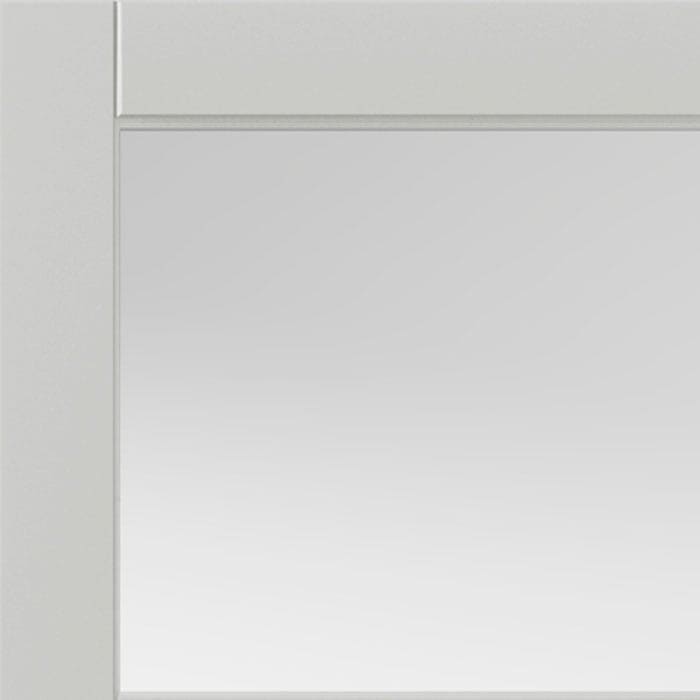JB Kind Metro White Clear Glazed Internal Door - Image 4