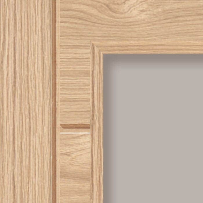 JB Kind Palomino Oak Clear Glazed Internal Door - Image 4