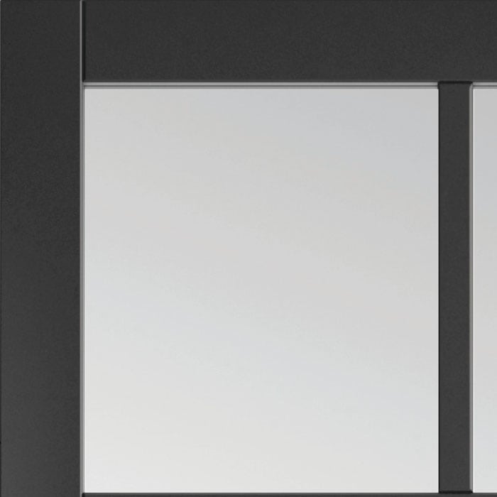 JB Kind Plaza Black Clear Glass Internal Door - Image 4
