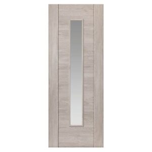 JB Kind Alabama Light Grey Glazed Laminate Internal Door