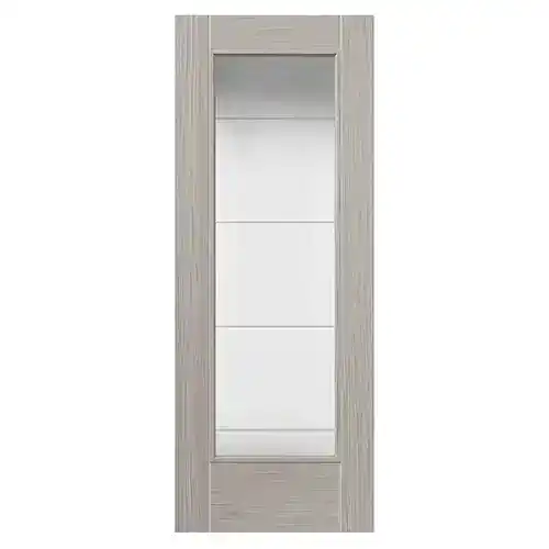 JB Kind Tigris Light Grey Full Glazed Laminate Internal Door