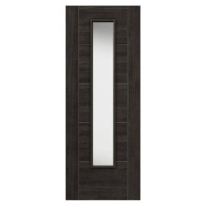 JB Kind Tigris Dark Grey Glazed Laminate Internal Door