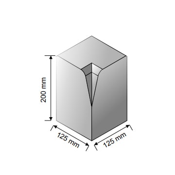 Large Kerb Internal Angle 200mm x 125mm x 125mm Charcoal - Image 2
