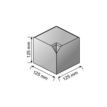Tumbled Small Kerb Internal Angle Charcoal