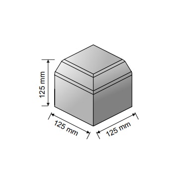 Small Kerb External/Internal Angle 125mm x 125mm x 125mm Brindle - Image 2