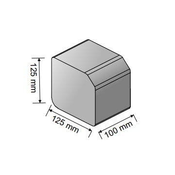 Small Kerb Edgings 125mm x 125mm x 100mm Brindle - Image 2