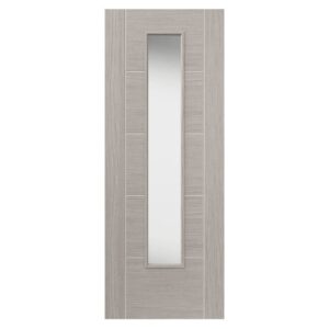 JB Kind Tigris Light Grey Glazed Laminate Internal Door