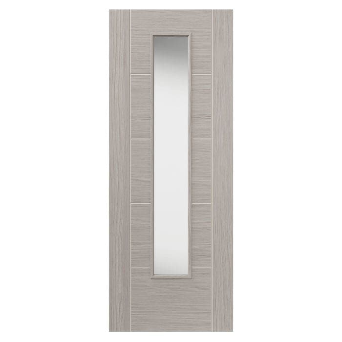JB Kind Tigris Light Grey Glazed Laminate Internal Door