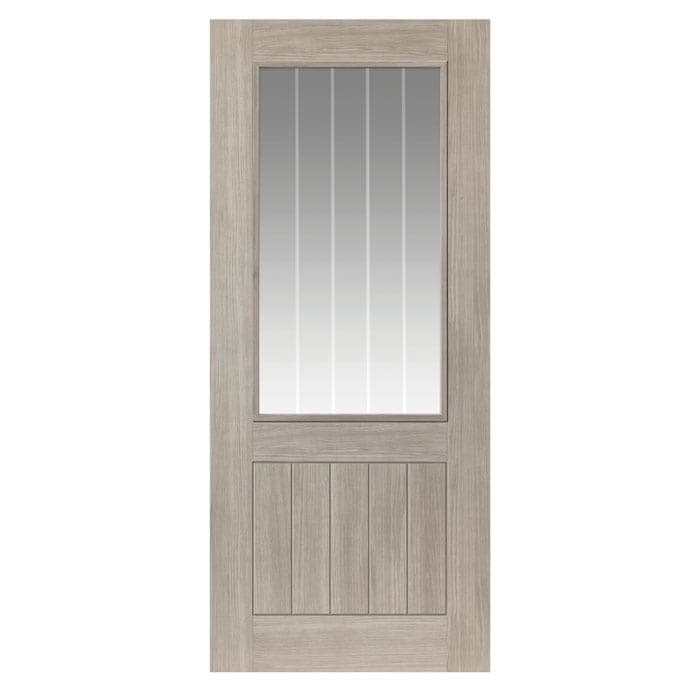 JB Kind Colorado Grey Glazed Laminate Internal Door