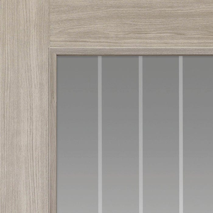 JB Kind Colorado Grey Glazed Laminate Internal Door - Image 3
