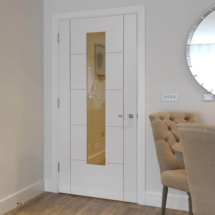 JB Kind Emral White Glazed Internal Door - Image 3