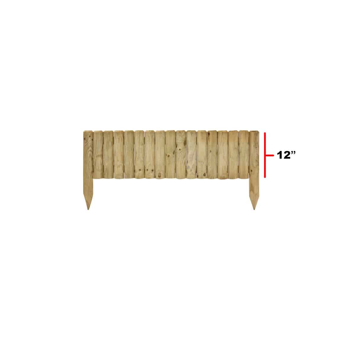 Log Panel Edging 1.1m x 150mm (12")