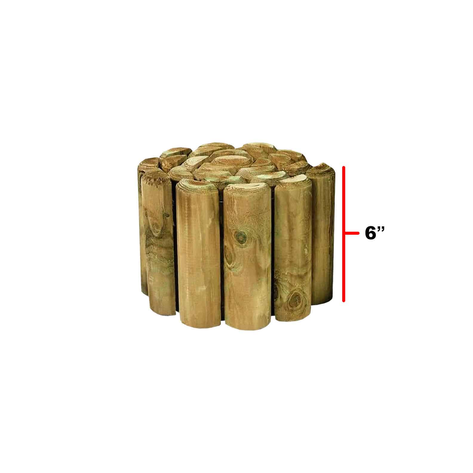 Log Roll Edging 1.8m X 150mm 6"