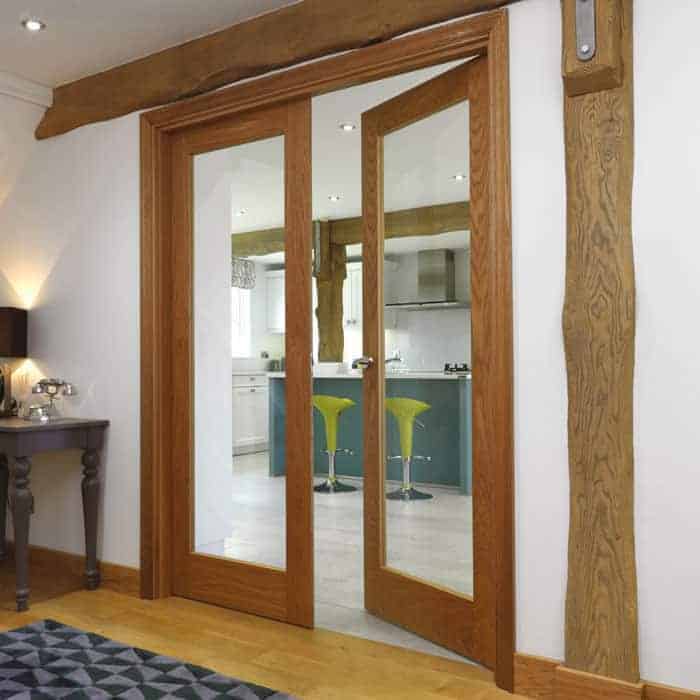 JB Kind Fuji Oak Glazed Internal Door - Image 2