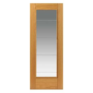 JB Kind Medina Oak Glazed Internal Door