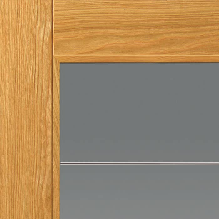 JB Kind Medina Oak Glazed Internal Door - Image 4
