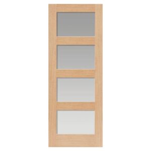 JB Kind Nevis Oak Glazed Internal Door