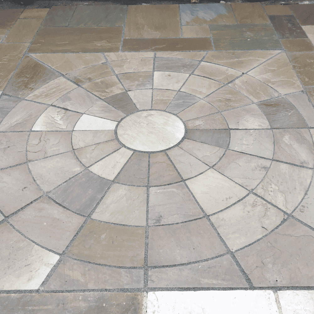 Natural Stone Circle Raj Green 2400mm