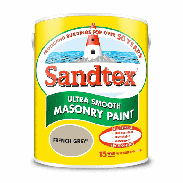 Sandtex Exterior Masonry Paint French Grey 5L