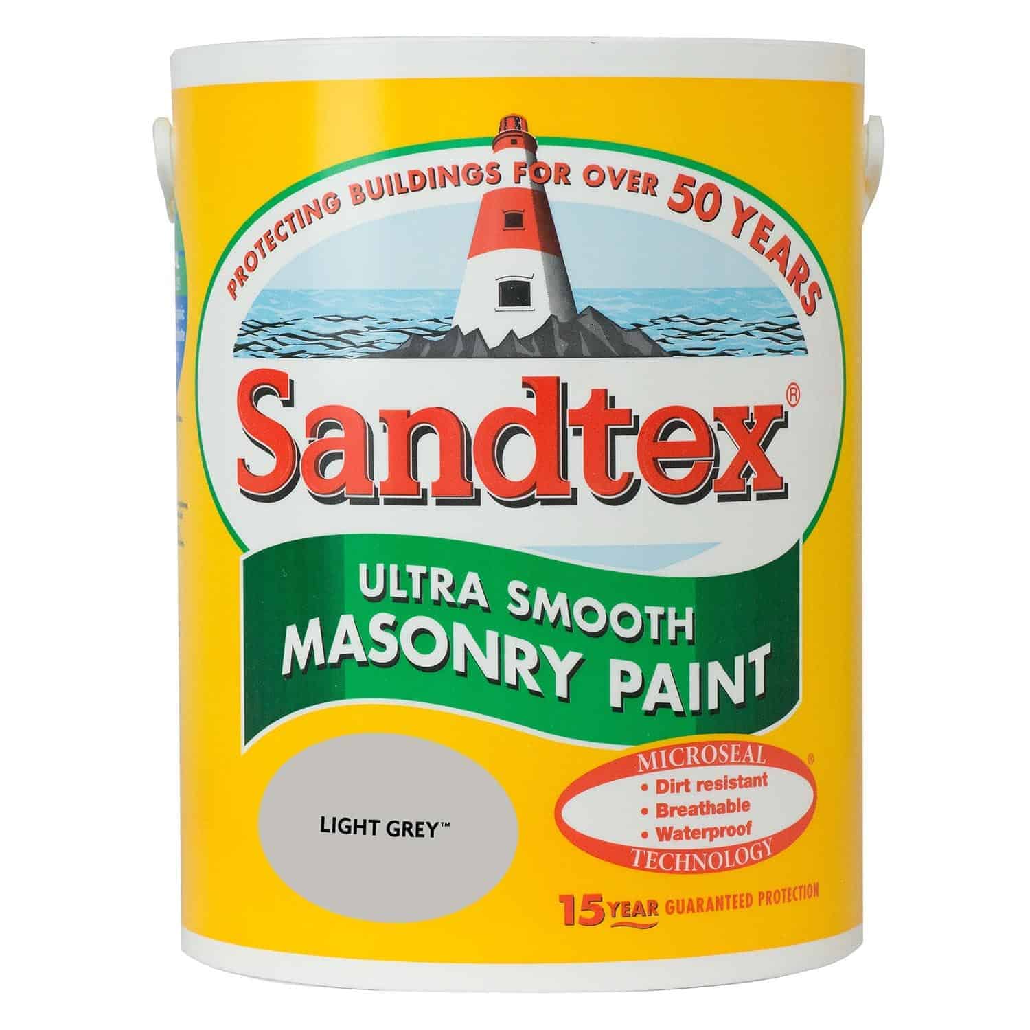 Sandtex Exterior Masonry Paint Light Grey 5L