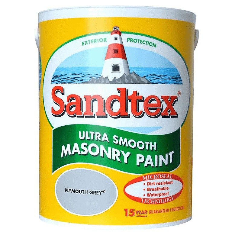 Sandtex Exterior Masonry Paint Plymouth Grey 5L