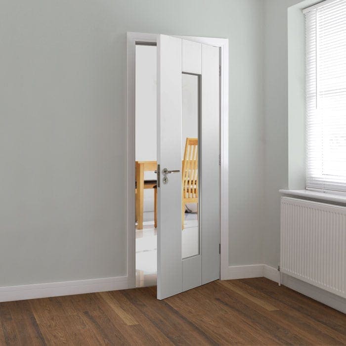 JB Kind Axis White Glazed Internal Door - Image 3