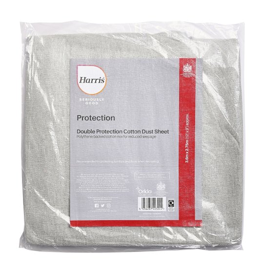 Seriously Good Cotton Dust Sheet Poly Backed