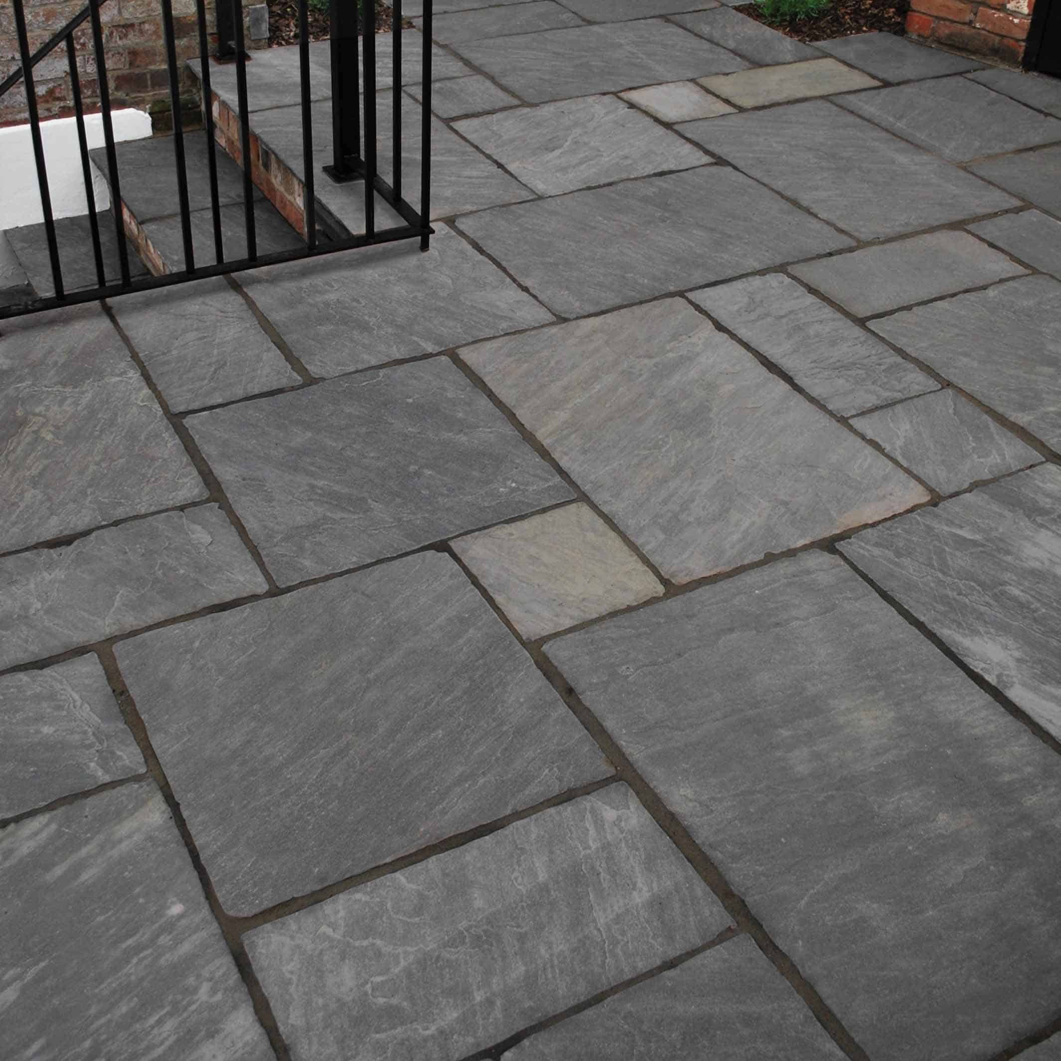 Natural Stone Calibrated Patio Kit Aged Grande Twilight Indian Sandstone - Image 4