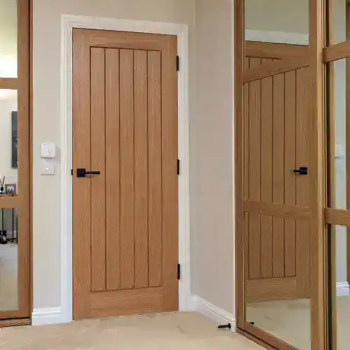 JB Kind Thames Oak Veneered Door - unfinished - Image 4