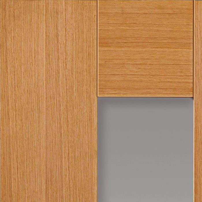 JB Kind Axis Oak Glazed Internal Door - Image 4