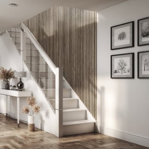 Walnut Acoustic Slat Wall Panel (2400x605x22mm) - Image 2