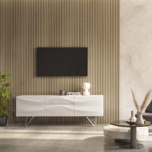 Light Oak Acoustic Slat Wall Panel (2400x605x22mm)
