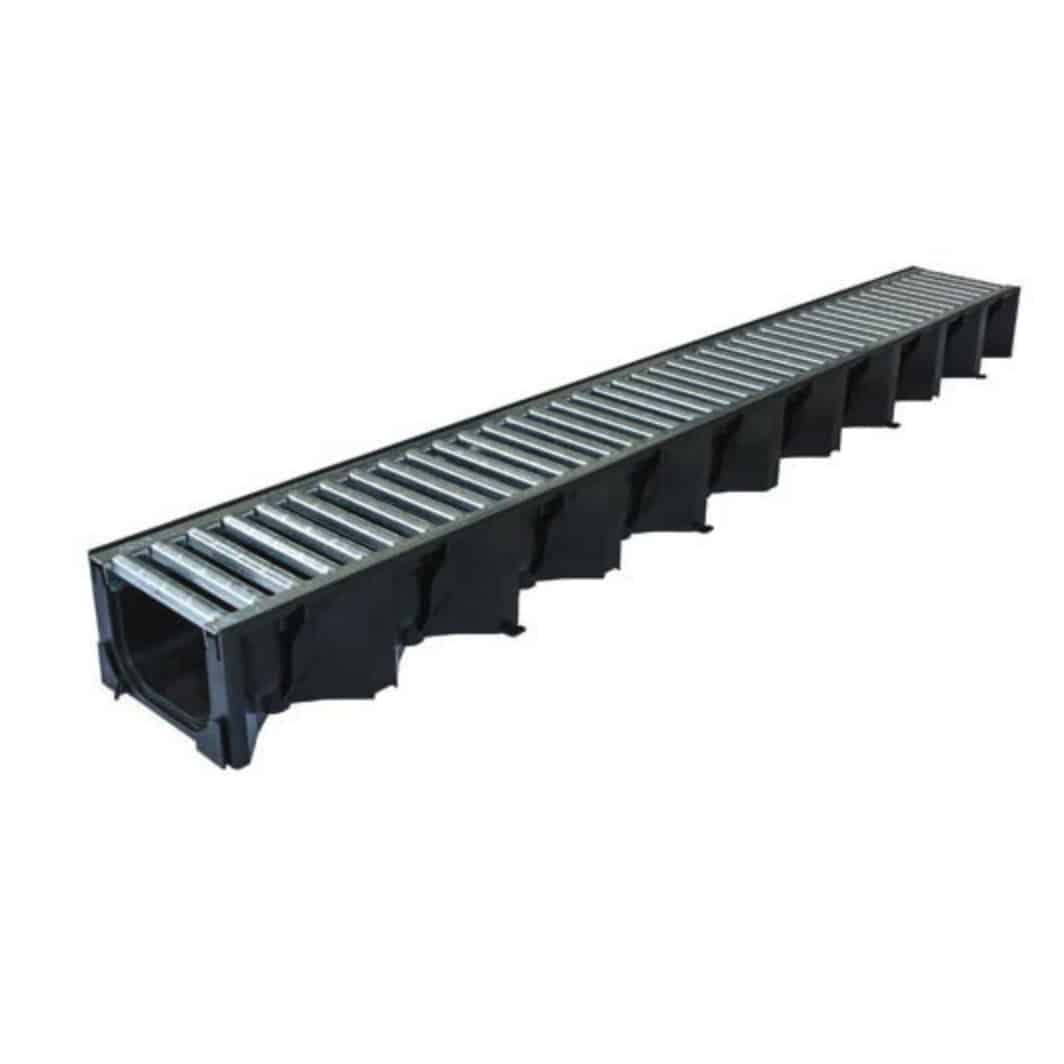 Aco Hexdrain Channel With Galvanised Grid 1m