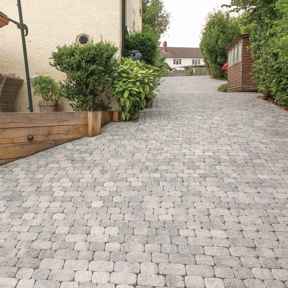 60mm Aura Square Paver Silver Fleck 114x114mm - Image 3