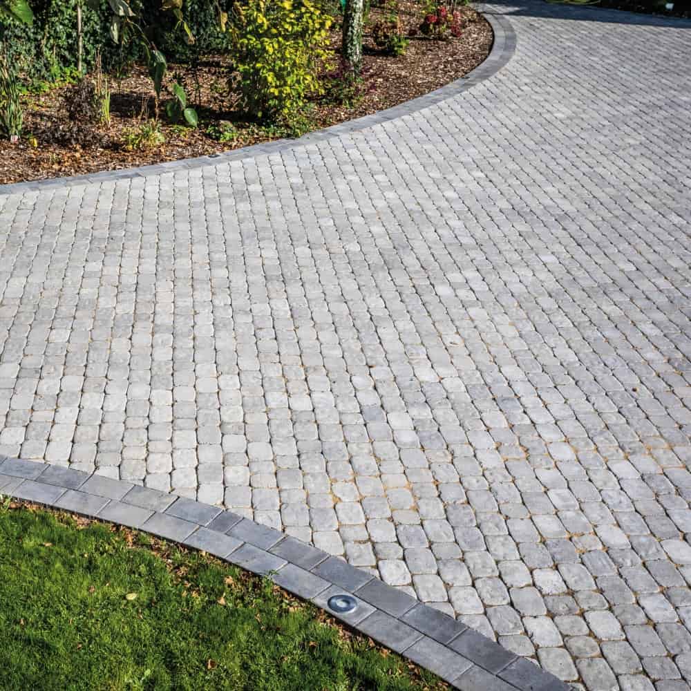 60mm Aura Square Paver Silver Fleck 114x114mm - Image 2