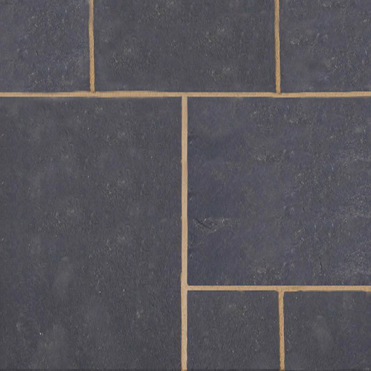Natural Stone Calibrated Patio Kit Black Limestone