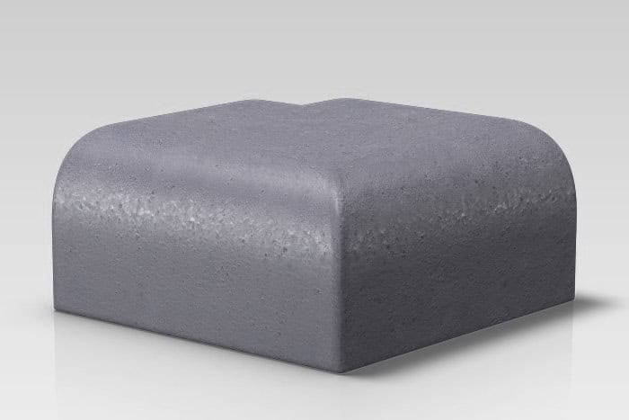 Bn 19.2 Bullnose External Return To Double Bullnose Square Corners On Bed Blue