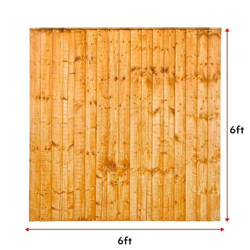Featheredge Close Board Panels 6Ft x 6Ft
