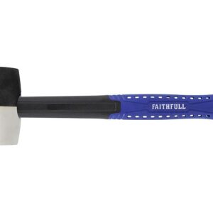 Faithfull Tools 24oz Dual Faced Black & White Rubber Mallet