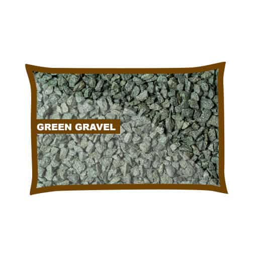 Green Granite Gravel 14mm Poly Bag