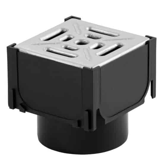Aco Hexdrain Corner Unit With Galvanised Grid